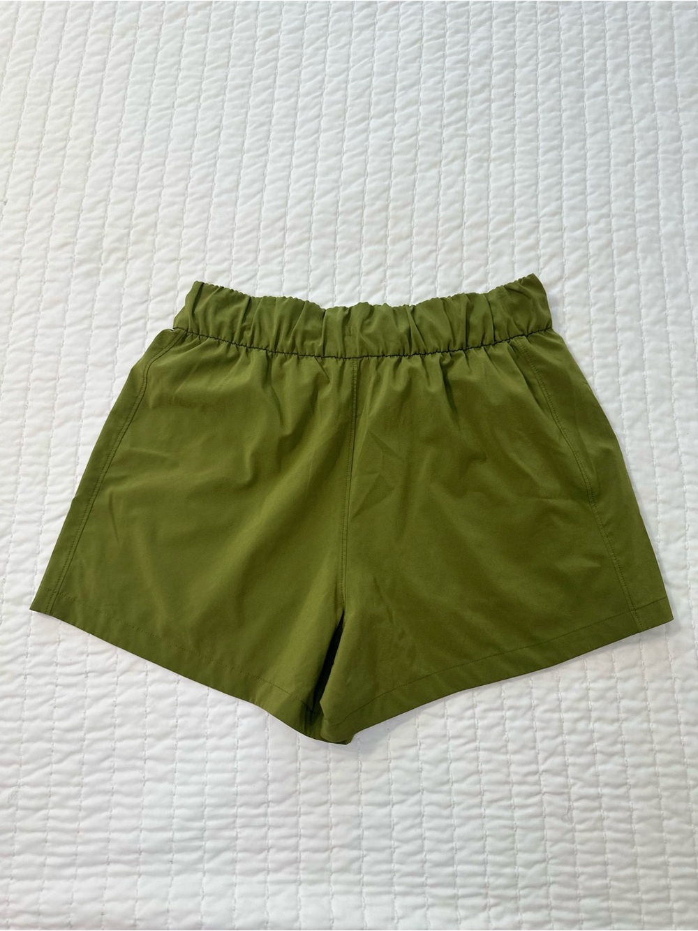 Patagonia Breathable Women’s Terrebonne Caper Green Drawstring Athletic Shorts M - Picture 3 of 12